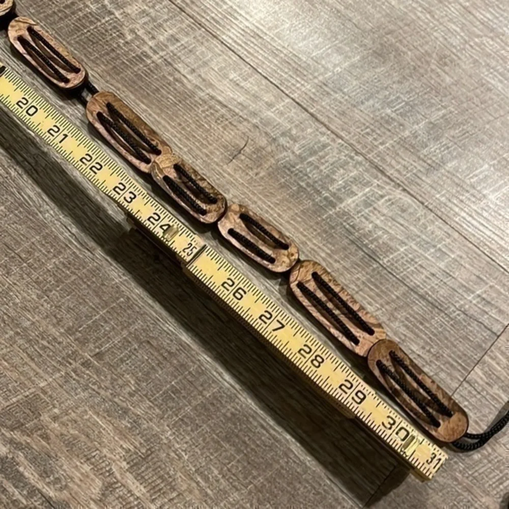 Brown/tan shell bead string Statement belt size 31-41”
